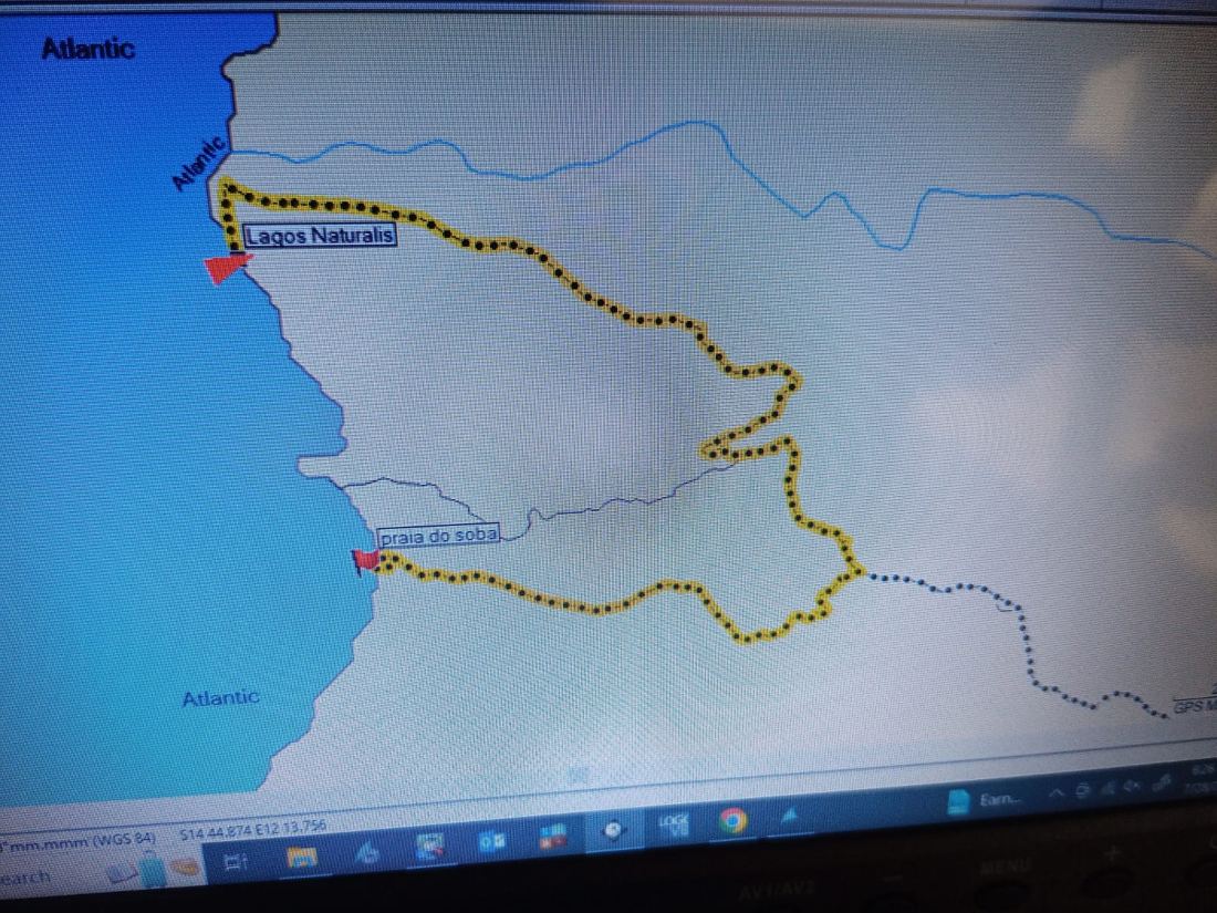 Not much travelling today, from Praia do soba to Lagos naturalist, as the crow f