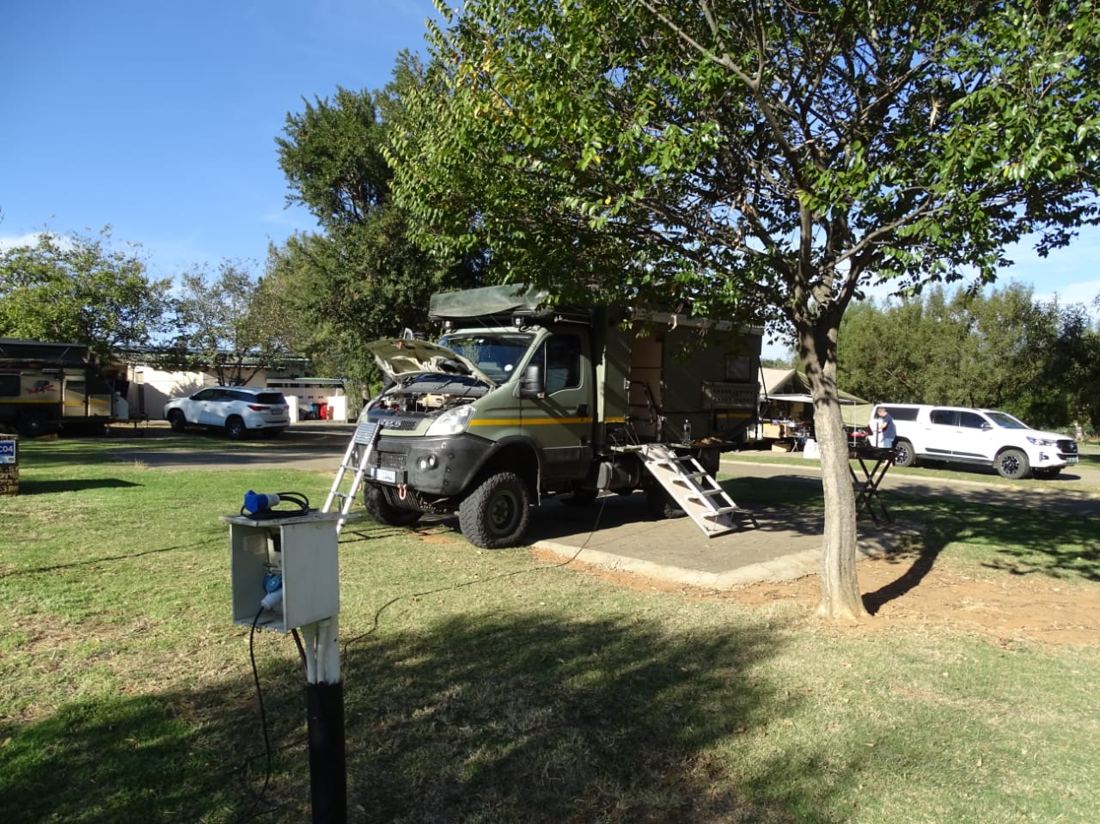 My Campsite at Drakensville, good spot but a bit to busy and commercial to be a 